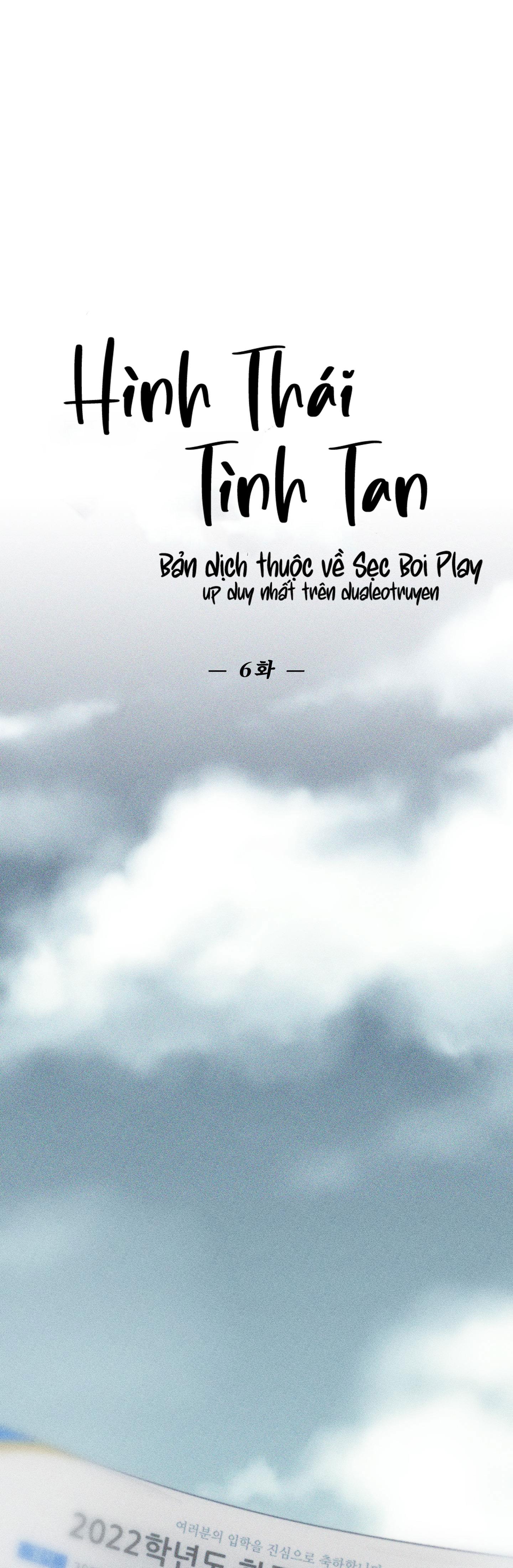 HÌNH THÁI TÌNH TAN - Chap 6