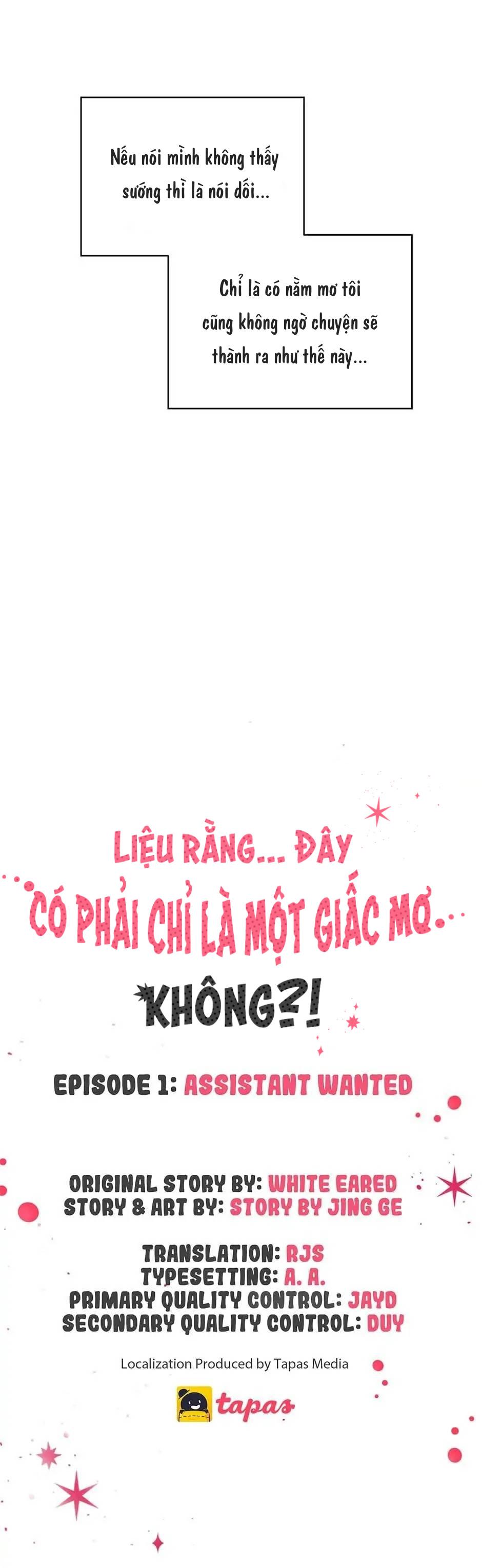 Liệu Rằng... Đây Có Phải Chỉ Là Một Giấc Mơ Không!? - Chap 1